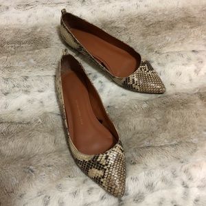 GAP faux snake skin flats